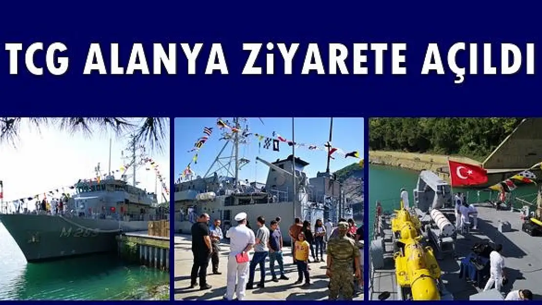 Mayın avlama gemisi ziyarete açıldı