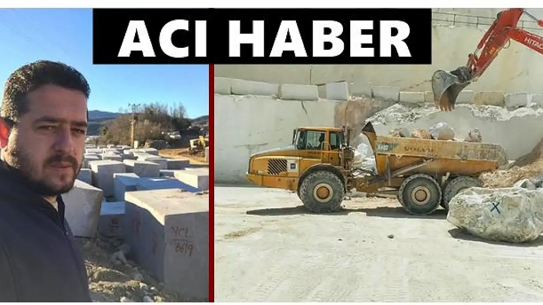 Mermer ocağında feci kaza