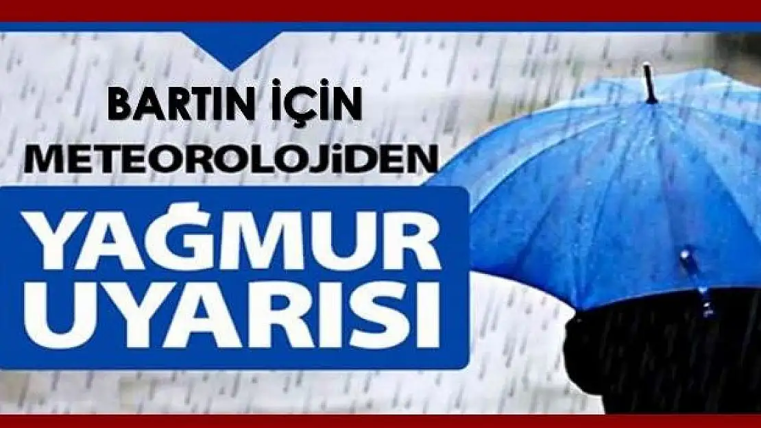 Meteoroloji Bartın için uyardı