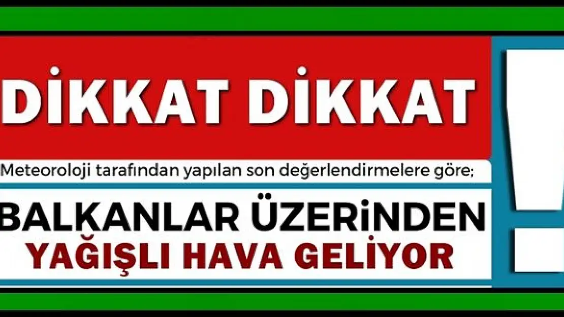 Meteorolojiden yeni bir uyarı