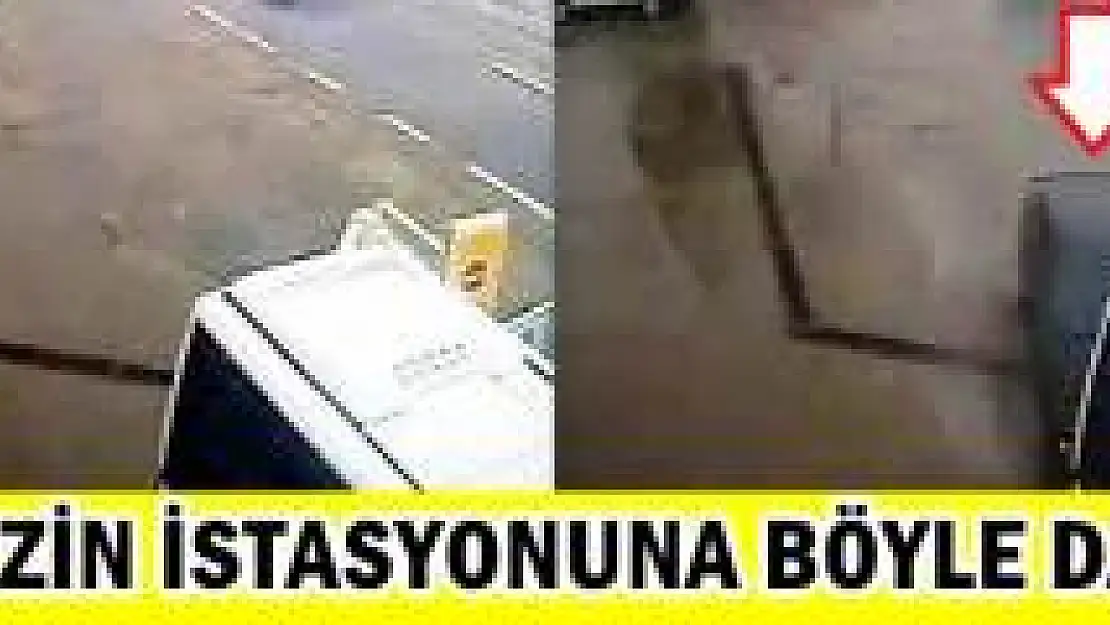 Minibüsten kurtuldu, istasyona daldı