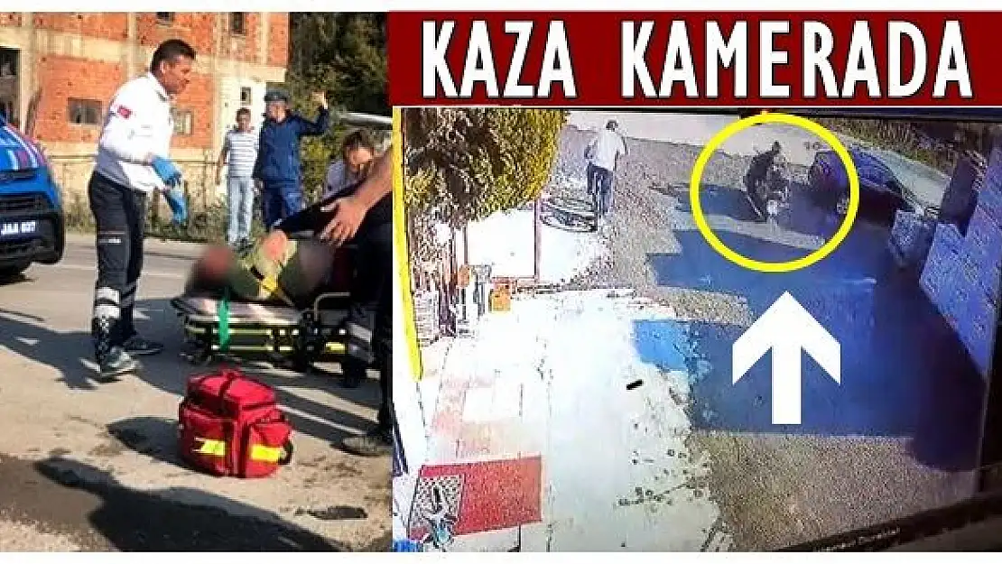 Motosiklet kazası kamerada