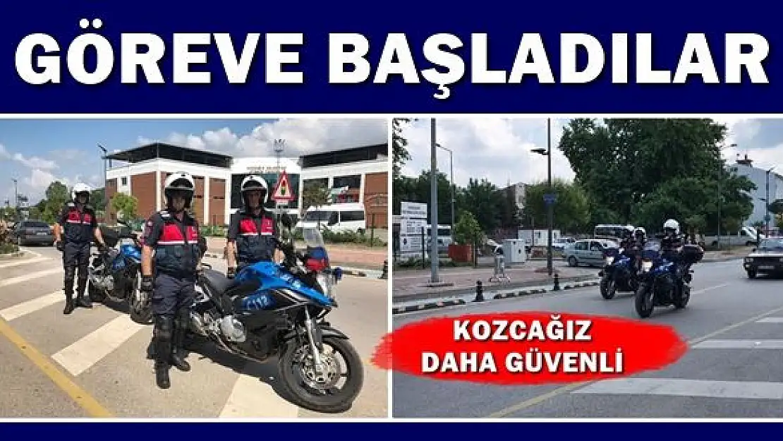 Motosikletli timler Kozcağız'da göreve başladı