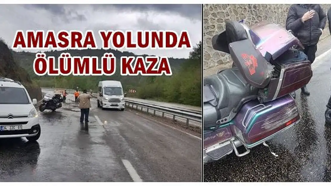 Motosikletli turist kazada hayatını kaybetti