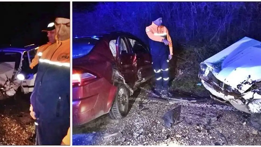 Mugada yolunda feci kaza, çarpıştılar