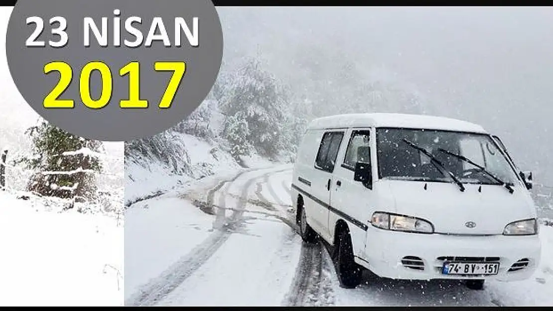 Nisan ayında kar sürprizi yaşandı