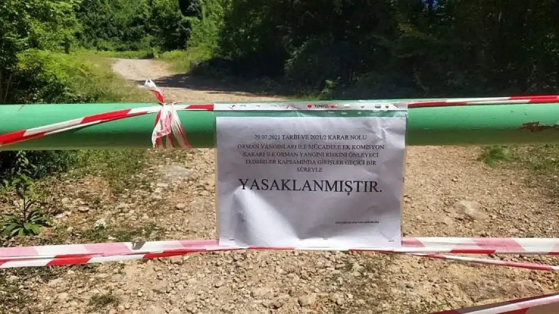 O bölgelere giriş yasaklandı