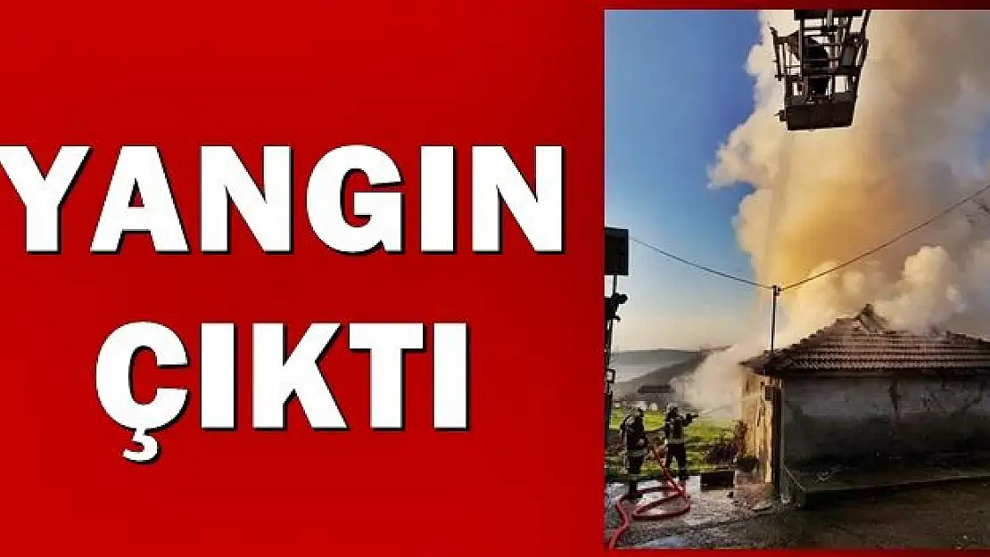 O köyde dumanlar yükseldi