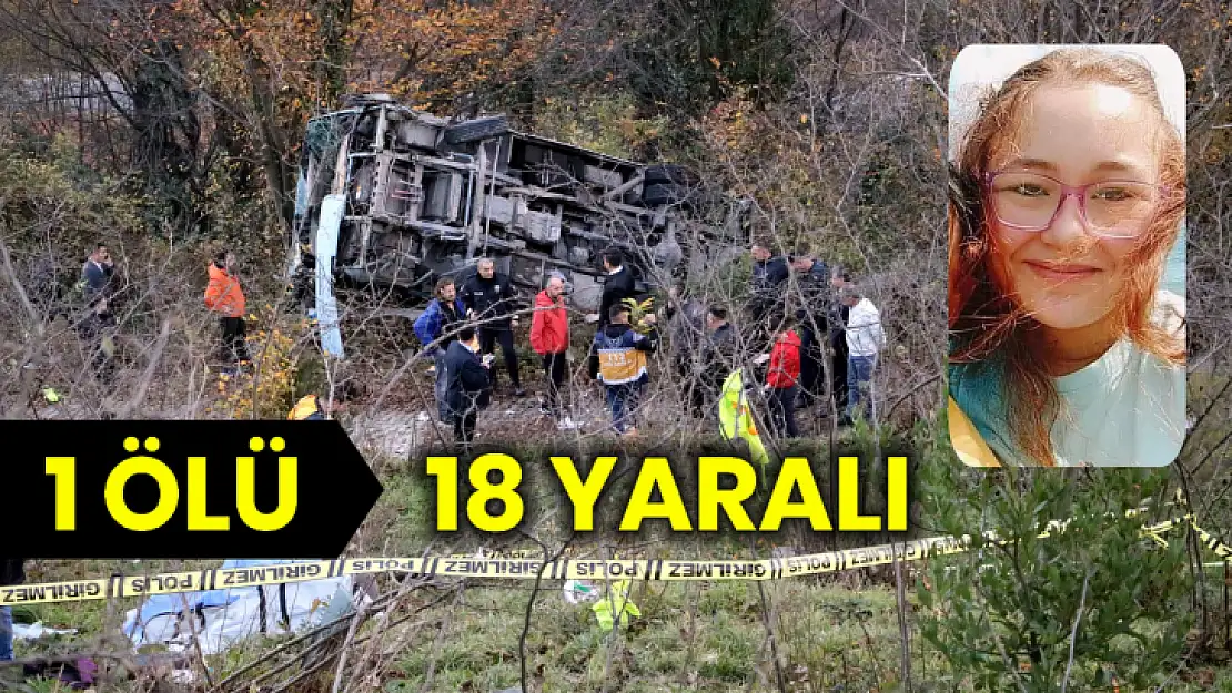 Öğrenci servisi tepeden yuvarlandı