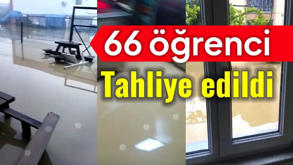 Öğrenci yurtları sele gitti