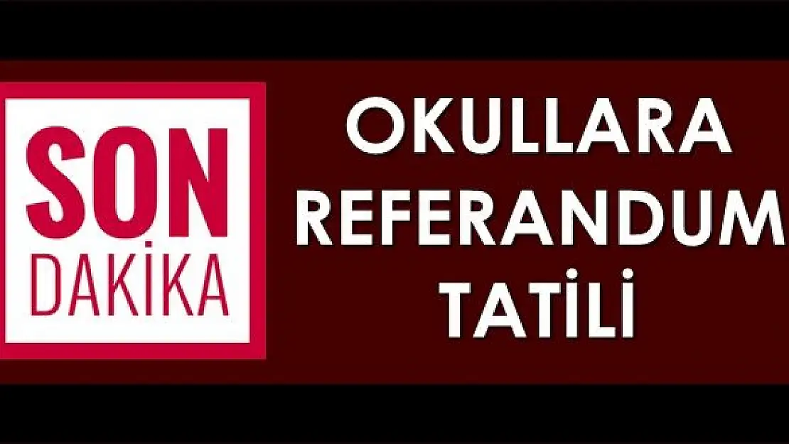 Öğrenciler Müjde, Okullar o gün tatil