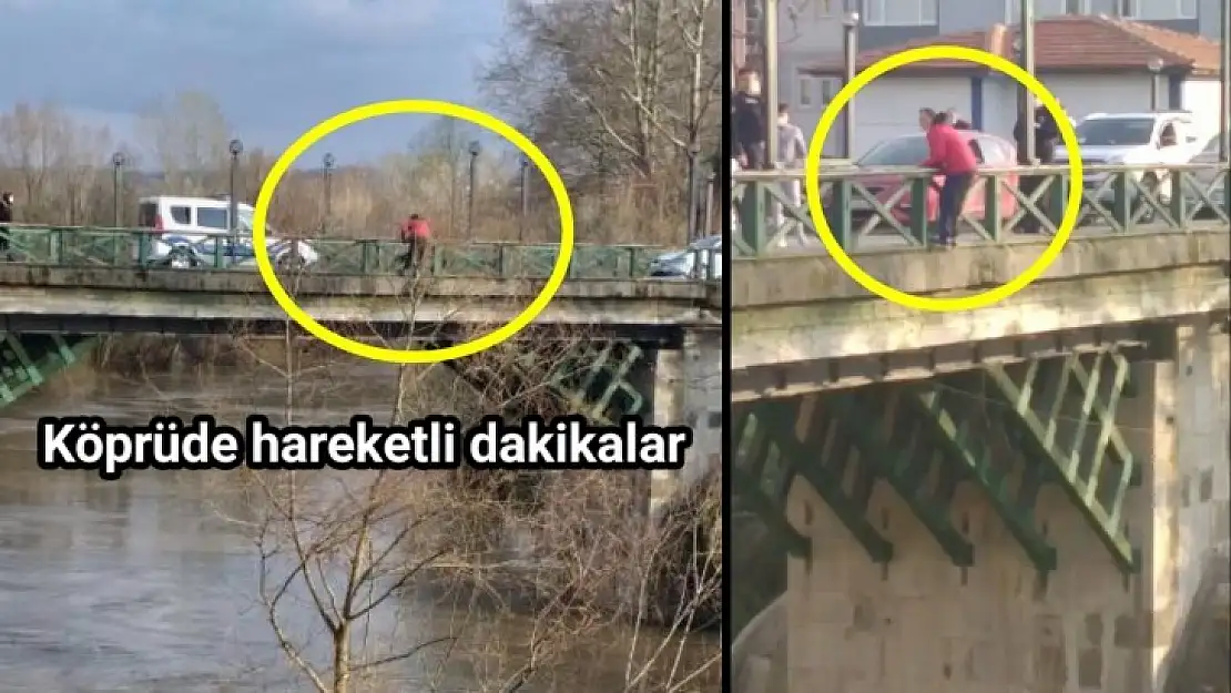 Orduyeri köprüsünde hareketli dakikalar