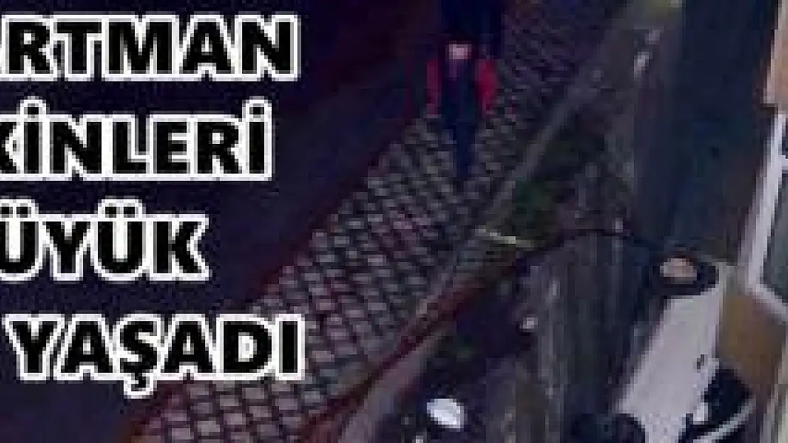 Otomobil Apartman boşluğuna uçtu