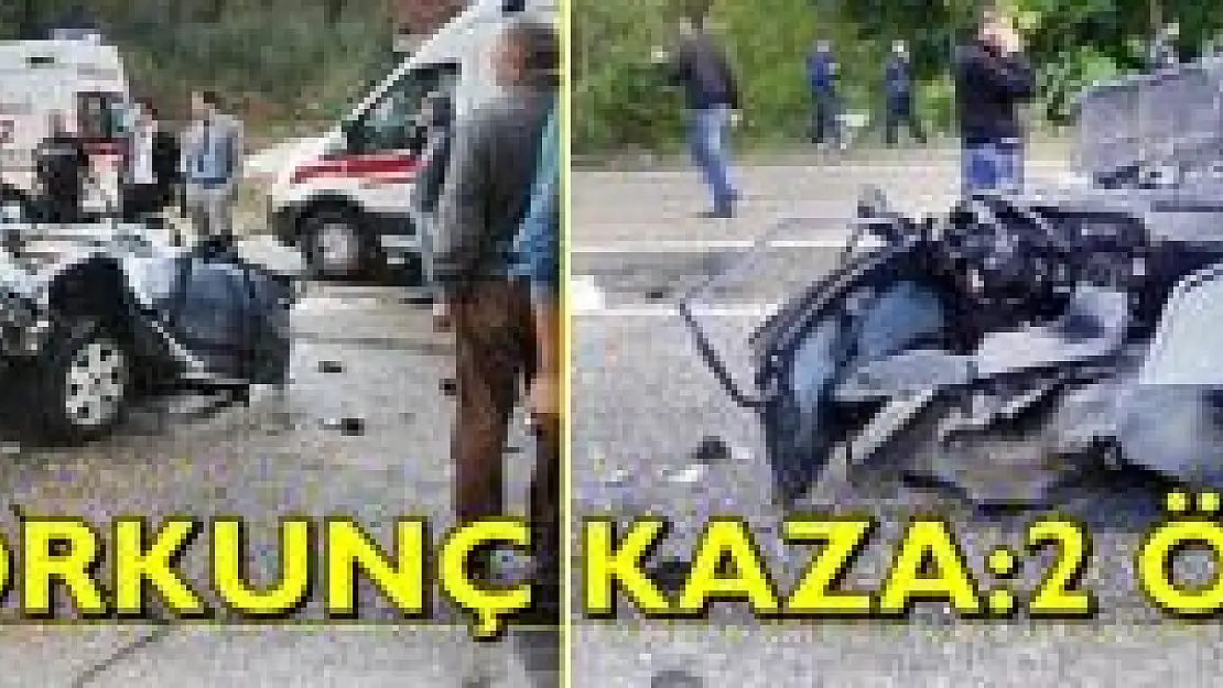 Otomobil ikiye bölündü, 2 ölü 8 yaralı
