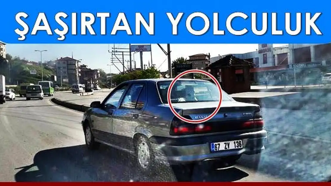 Otomobil ile ilginç yolculuk!