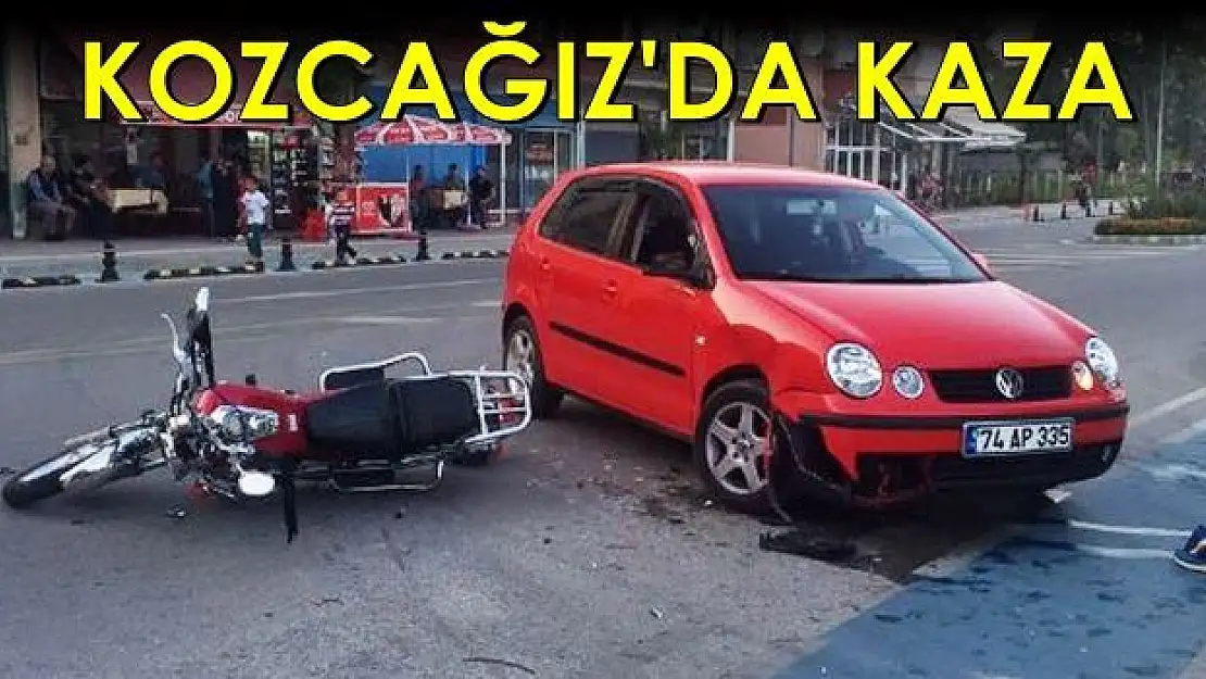 Otomobil ile Motosiklet Çarpıştı: 1 Yaralı