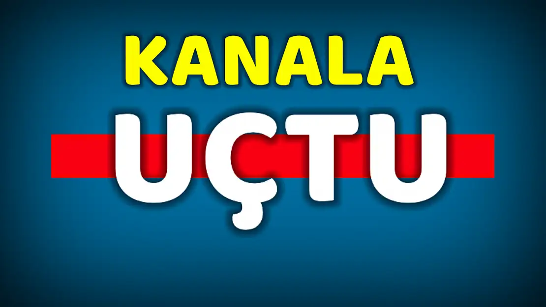 Otomobil kanala uçtu