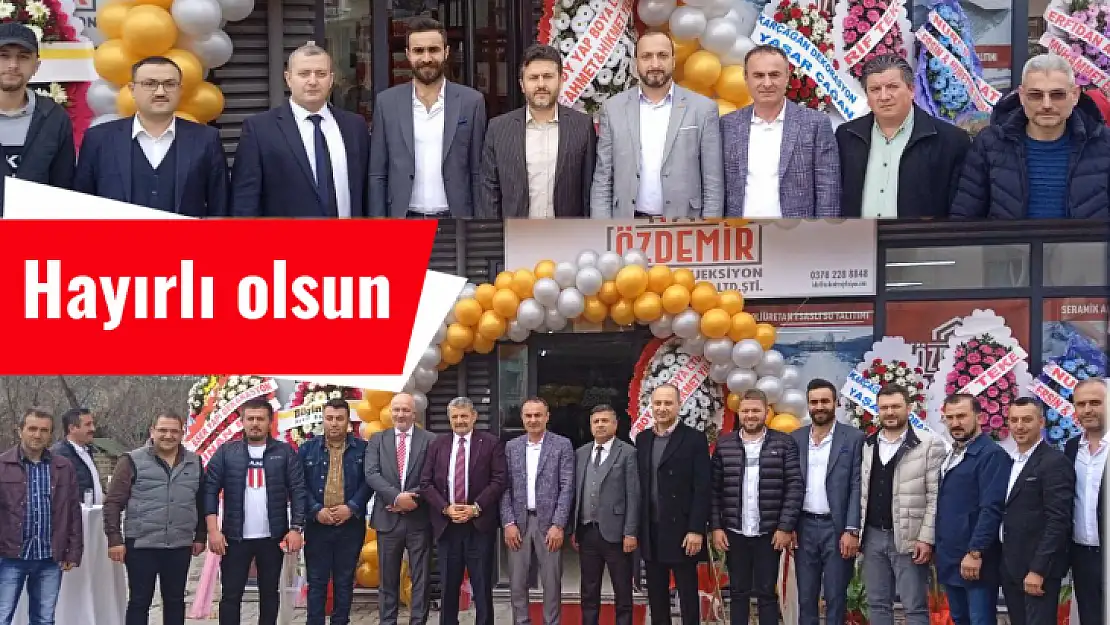 Özdemir İnşaat Enjeksiyon törenle açıldı