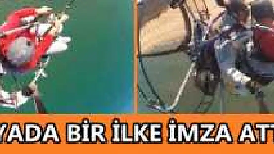 Paramotor İle Havada Balık Tutmaya Kalktılar