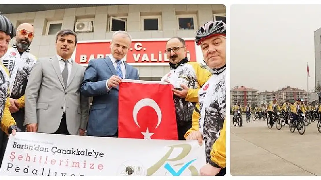 Pedaldaşlar Çanakkale'ye gitti