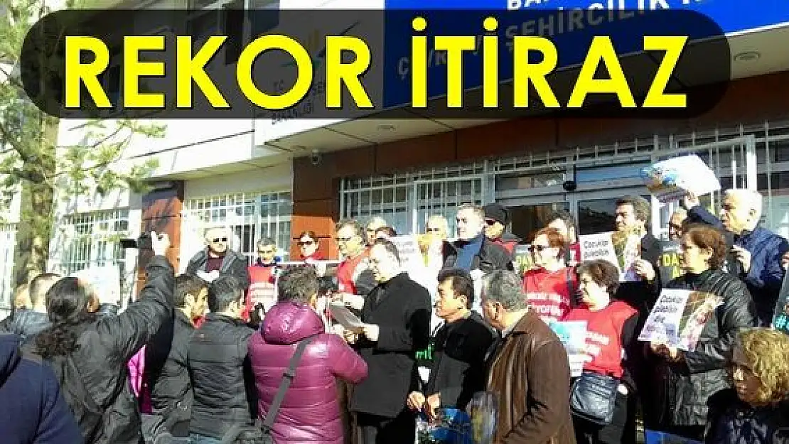 Plan değişikliğine rekor itiraz