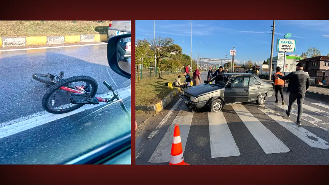 Polisevi kavşağında kaza