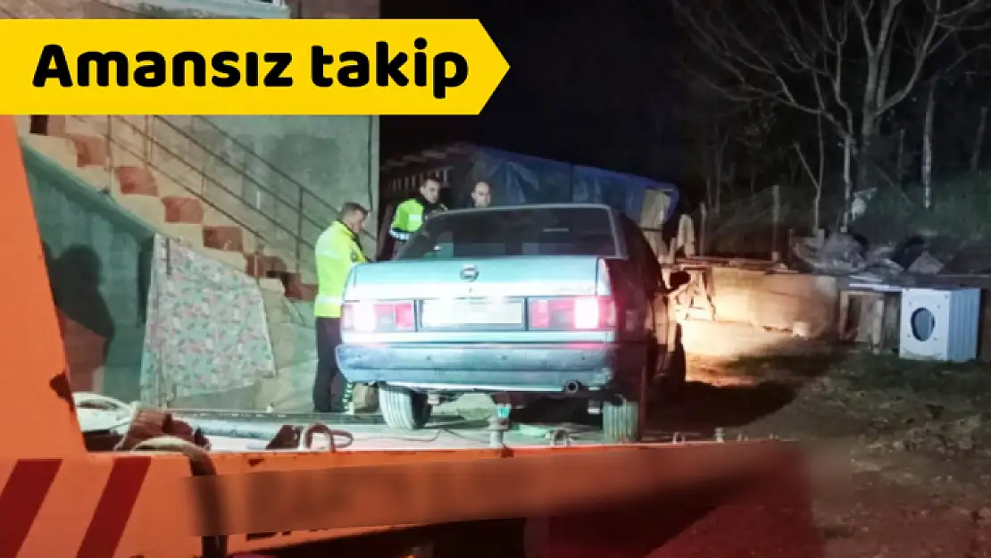 Polisi peşine taktı, kaçamadı