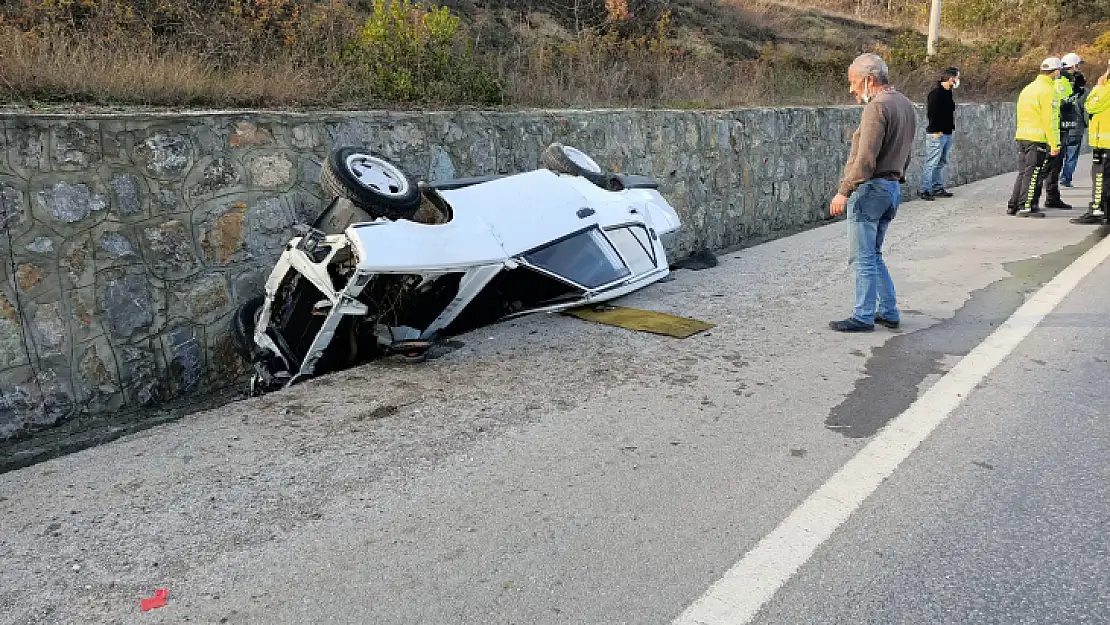 Potbaşı mevkiinde akılalmaz kaza