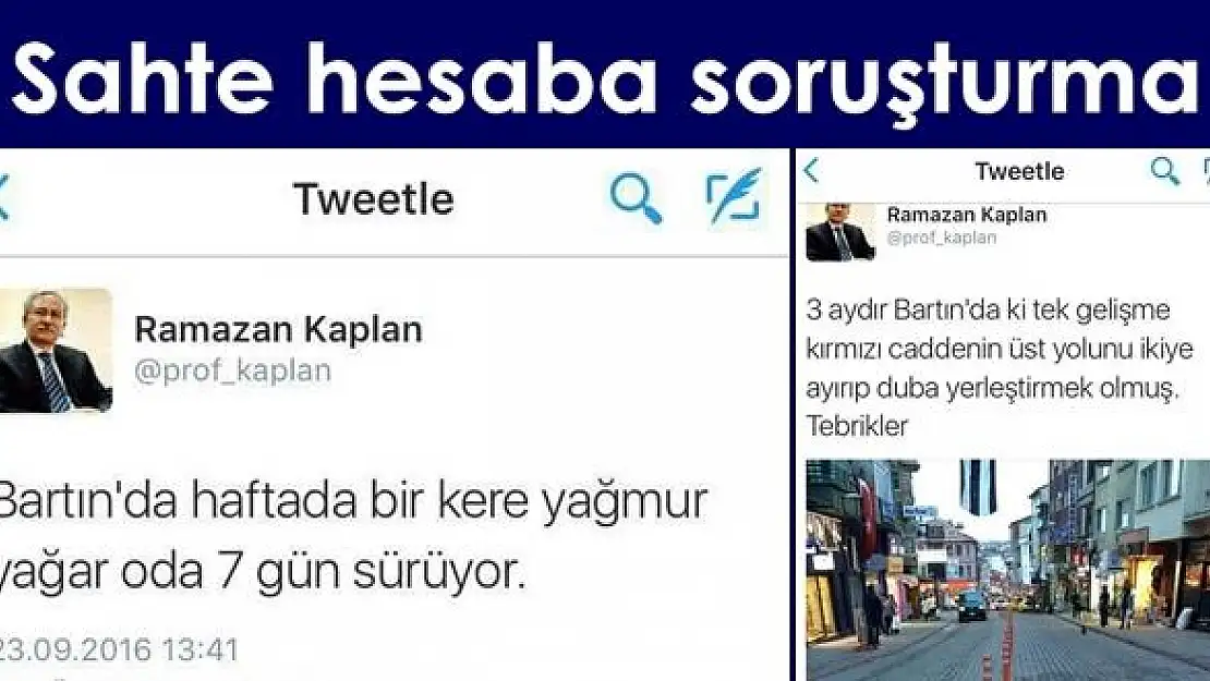 Rektörden sahte twitter hesabı uyarısı