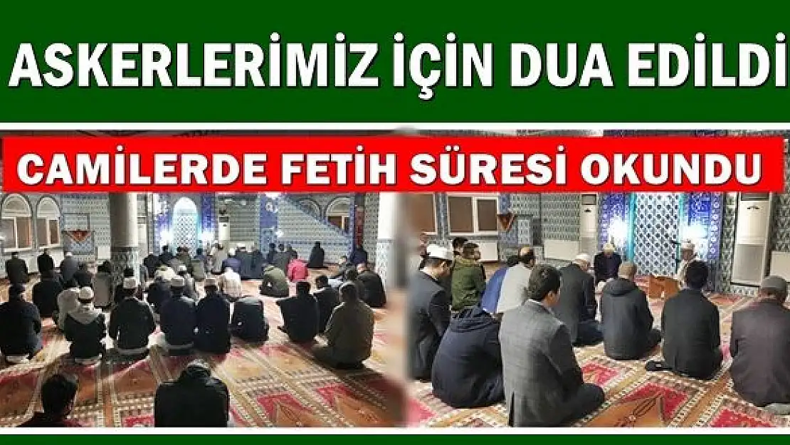 Sabah namazında Mehmetçik'e dua