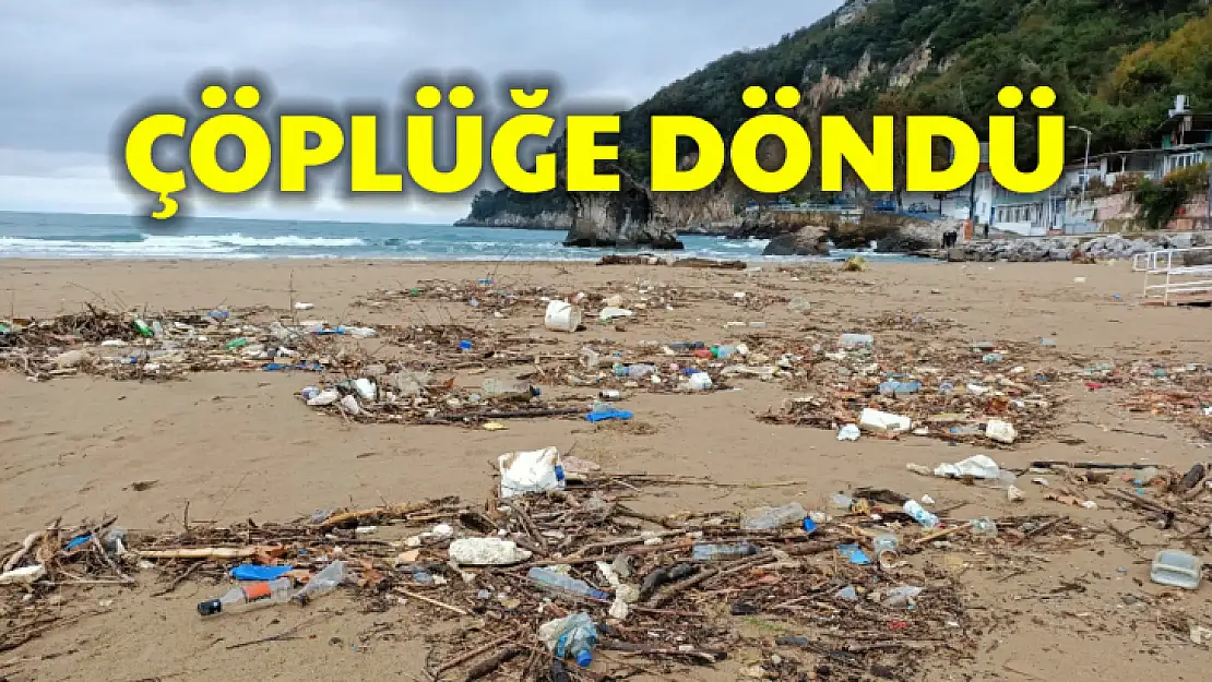Sahil Çöplüğe Döndü