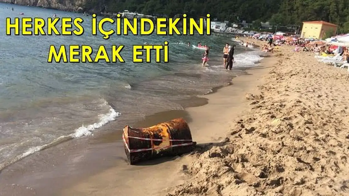 Sahile vuran varil vahşeti akıllara getirdi