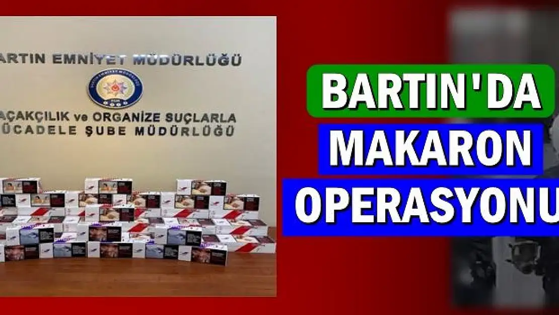 Sahte bandrollü makaron operasyonu