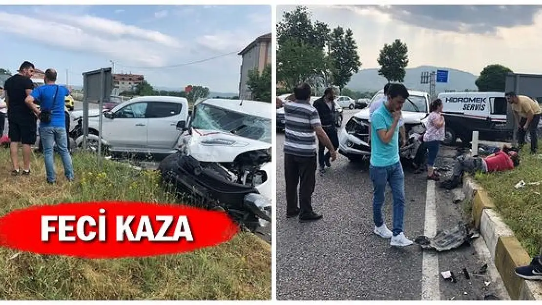 Saltukova Yol Ayrımında Feci Kaza