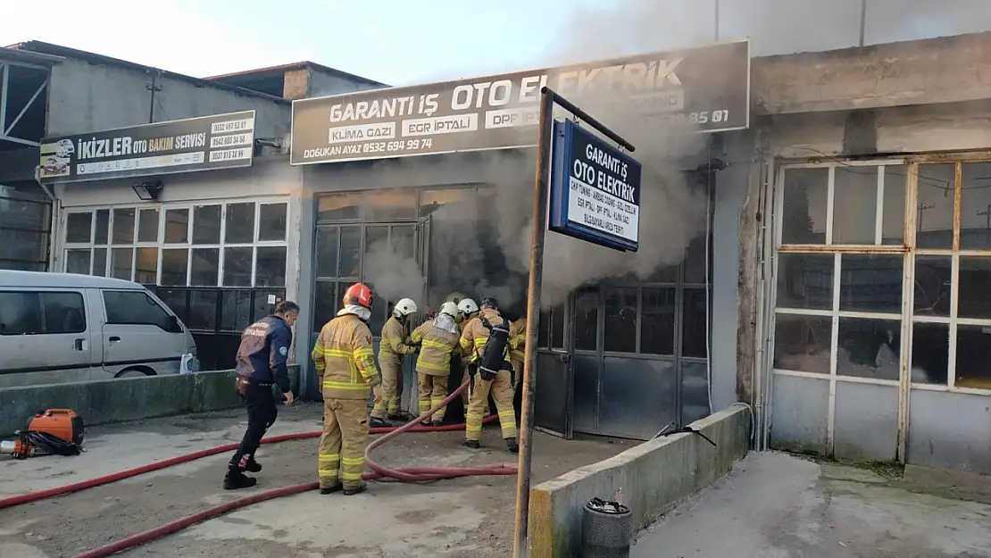 Sanayi Sitesinde Korkutan Yangın