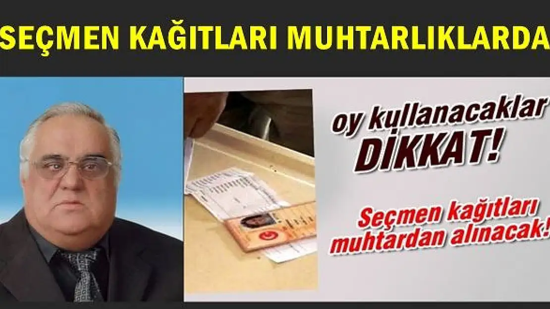 Seçmen bilgi kağıtlarının dağıtımı başladı