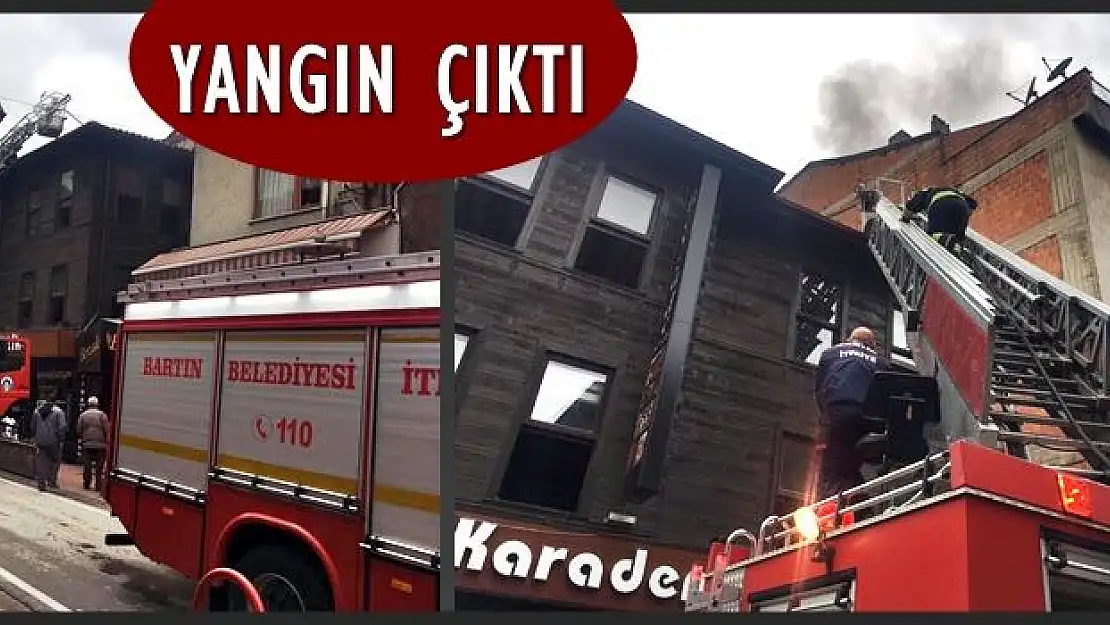 Şehir merkezinde yangın 