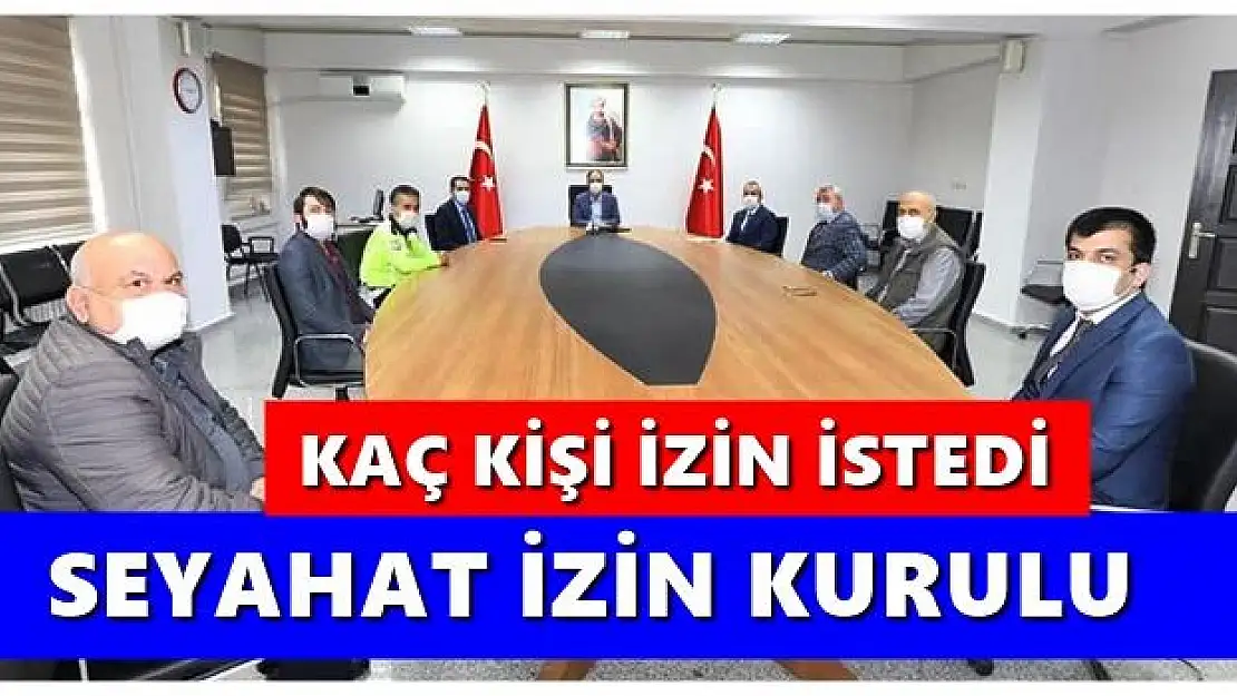 Seyahat izni için kaç kişi başvurdu?