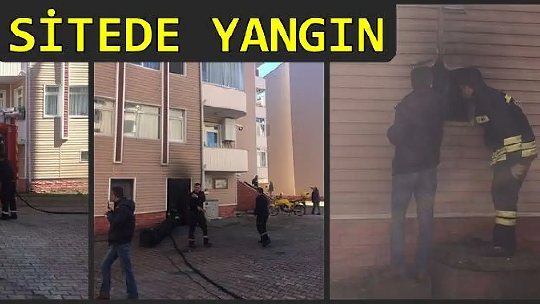Sitede çıkan yangın paniğe sebep oldu