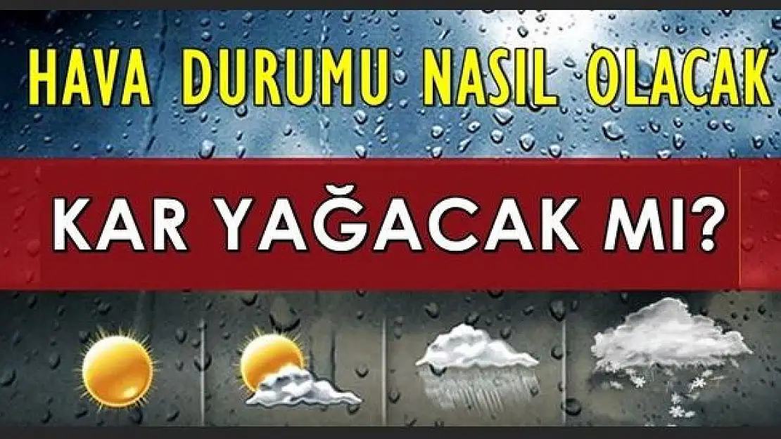 Soğuk ve yağışlı hava geliyor