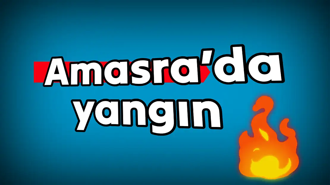 Şömineden düşen köz çatıyı yaktı