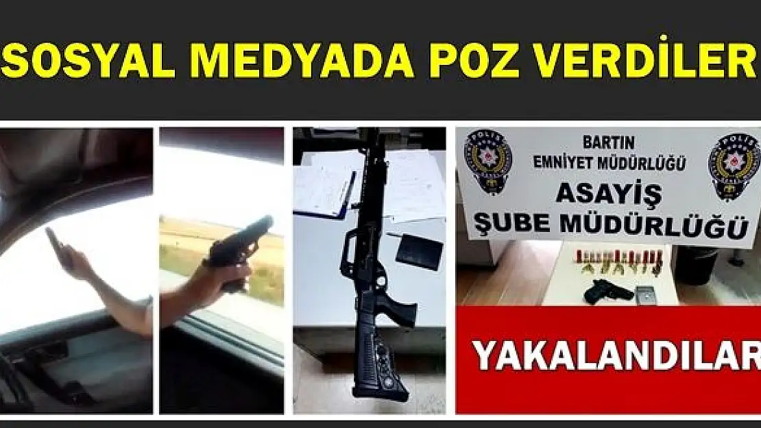 Sosyal medyada paylaşınca yakalandılar