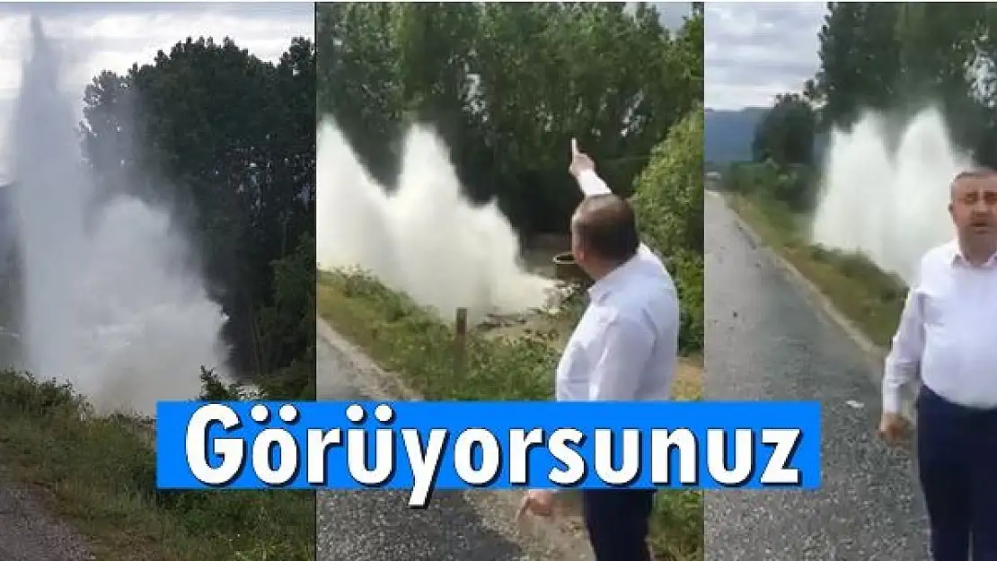 Su borusu patladı, anlatmaya gerek yok!