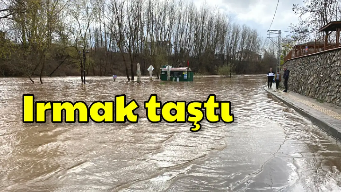 Su seviyesi yüselince ırmak taştı