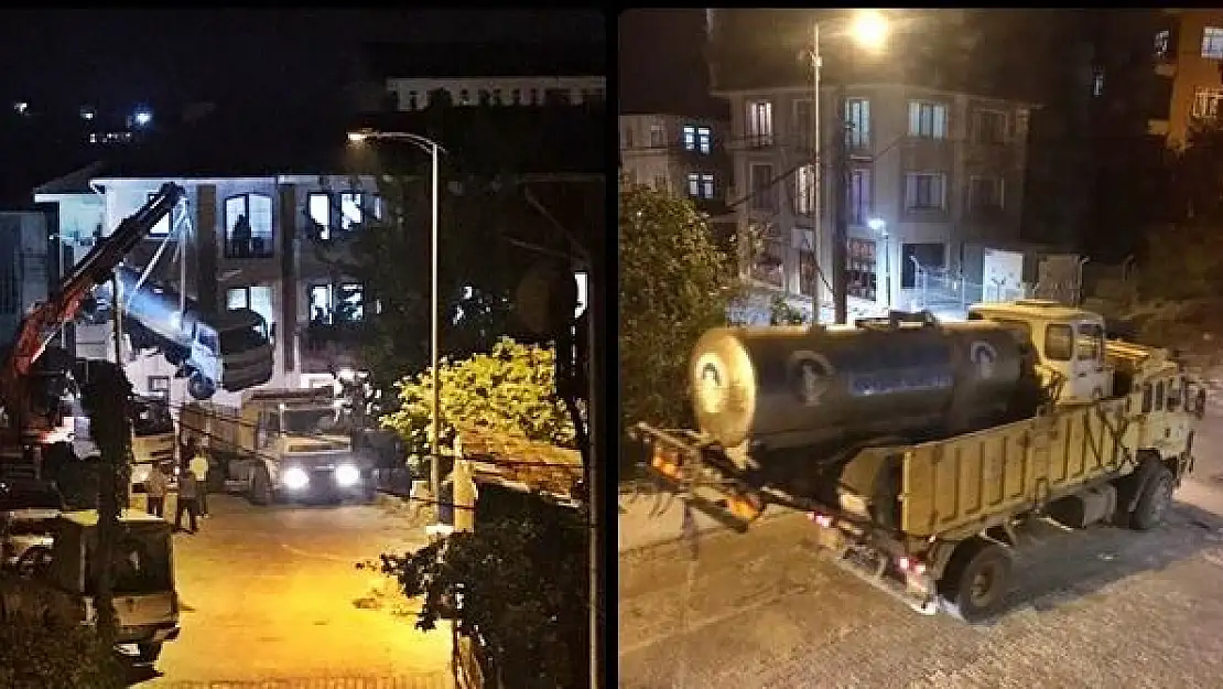 Su tankeri kontrolden çıktı