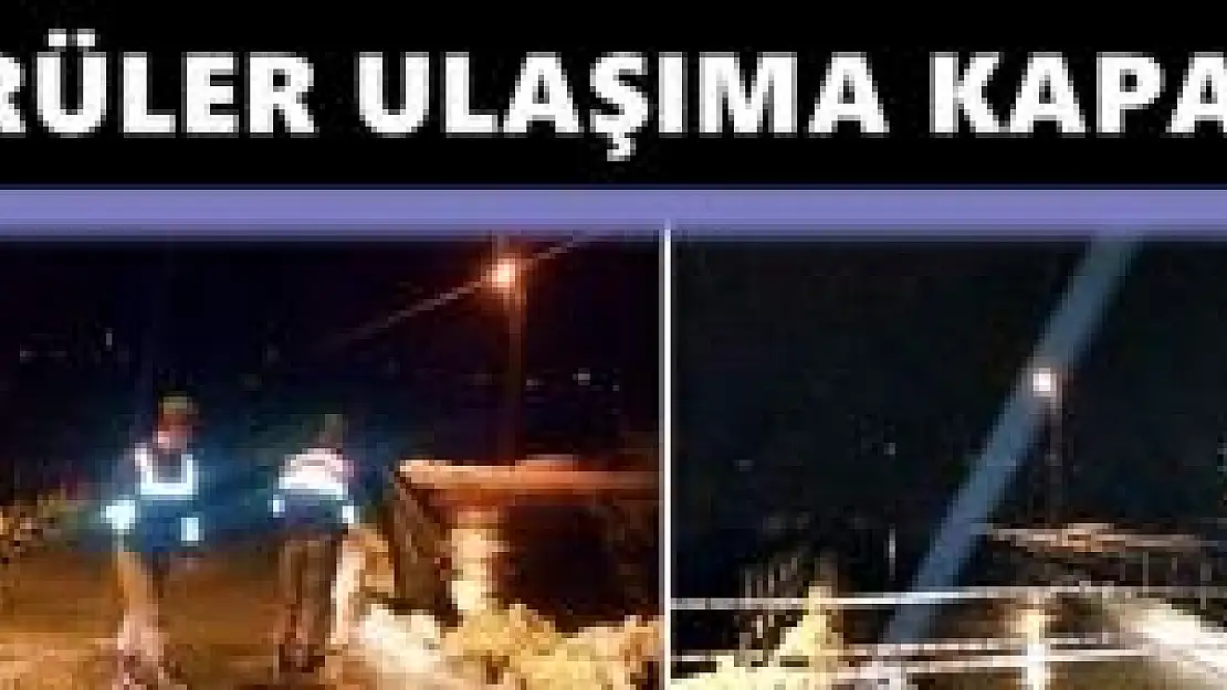Sular yükseldi, köprüler trafiğe kapatıldı