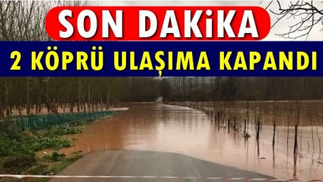 Sular yükseldi, köprüler ulaşıma kapandı