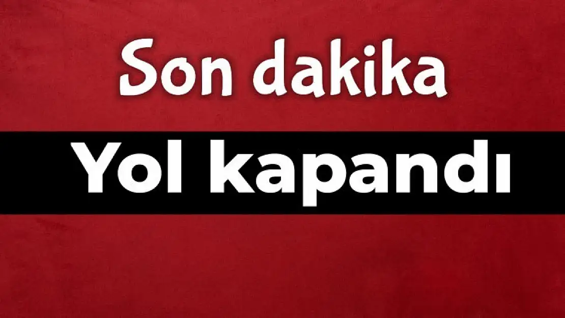 Sular yükseldi, yol kapandı