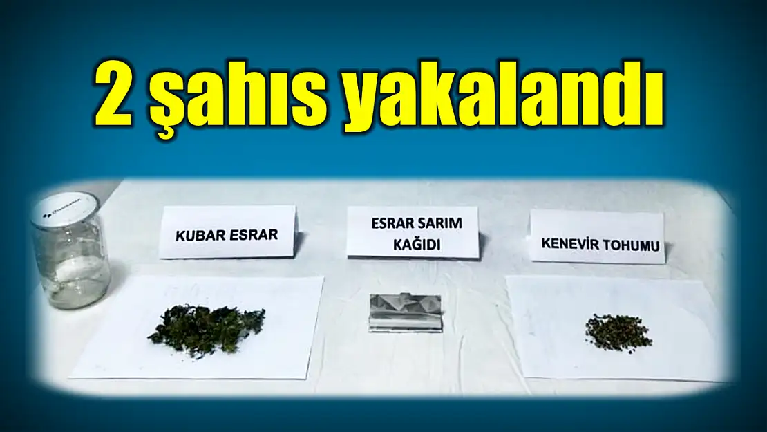 Şüpheli iki şahıs yakalandı