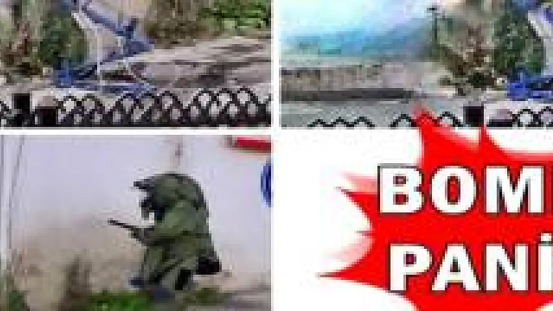 Şüpheli paket böyle patlatıldı